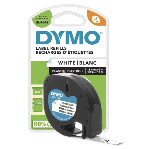 Cinta original dymo s0721660 negro sobre blanco 12mm x 4m - s0721660