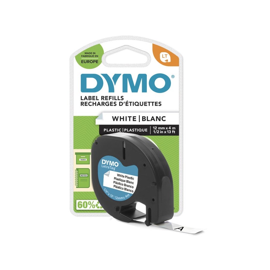 Cinta original dymo s0721660 negro sobre blanco 12mm x 4m - s0721660