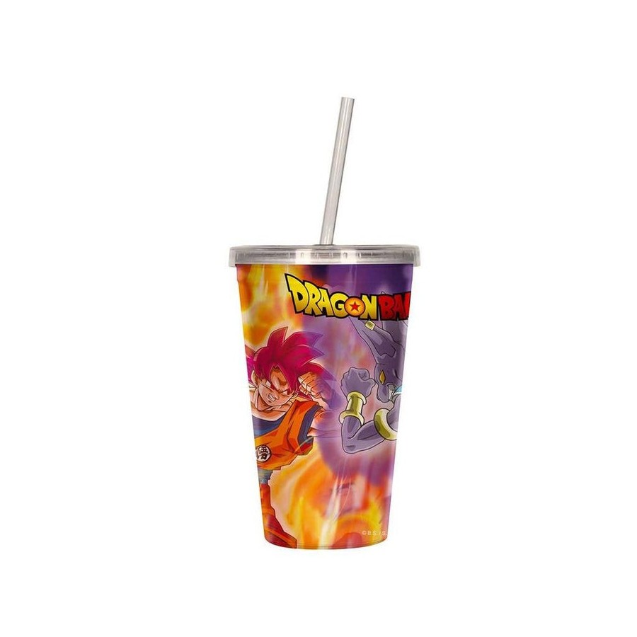 Vaso lenticular 3d battle of gods dragon ball super