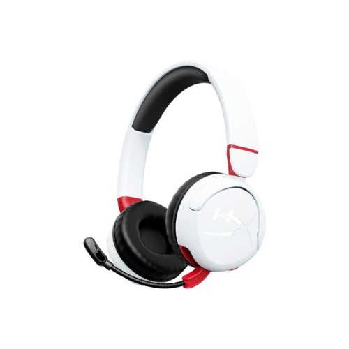Auriculares  hyperx cloud mini gaming inalámbricos (blanco)