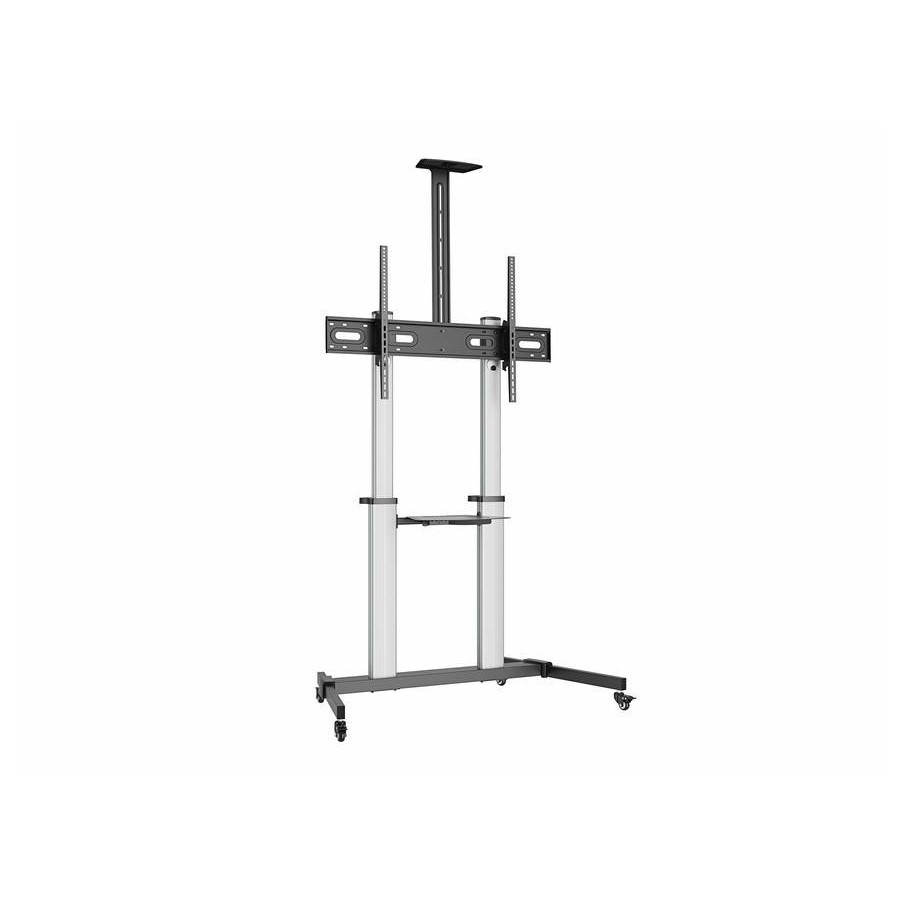 Soporte de suelo con ruedas equip para pantallas de 60-100" color plata max.vesa 1000x400