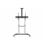 Soporte de suelo con ruedas equip para pantallas de 60-100" color plata max.vesa 1000x400