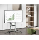 Soporte de suelo con ruedas equip para pantallas de 60-100" color plata max.vesa 1000x400