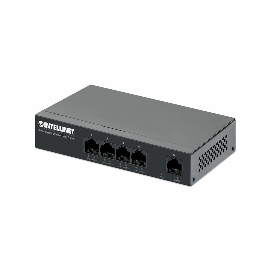 Intellinet 561792 switch gigabit ethernet (10/100/1000) energía sobre ethernet (poe) negro