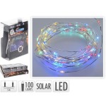 Guirnalda mled, multicolor, ip44, 100 leds, solar, 5m. basics