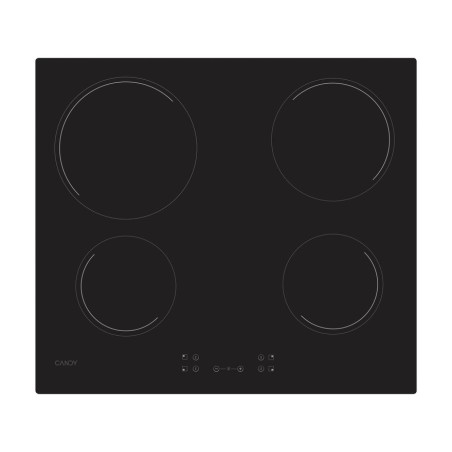 Placa candy idea ch64ccb/4u2 negro integrado 59 cm cerámico 4 zona(s)