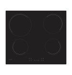 Placa candy idea ch64ccb/4u2 negro integrado 59 cm cerámico 4 zona(s)