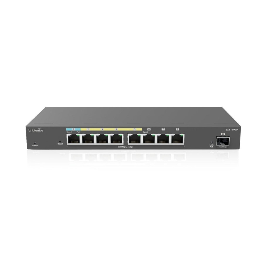 Engenius ext1109p switch l2 gigabit ethernet (10/100/1000) energía sobre ethernet (poe) gris
