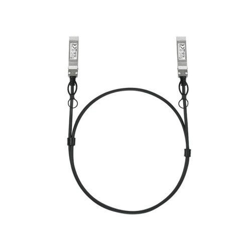 Cable tp-link omada sm6220-1m  de fibra óptica e infiniband sfp28 negro, plata