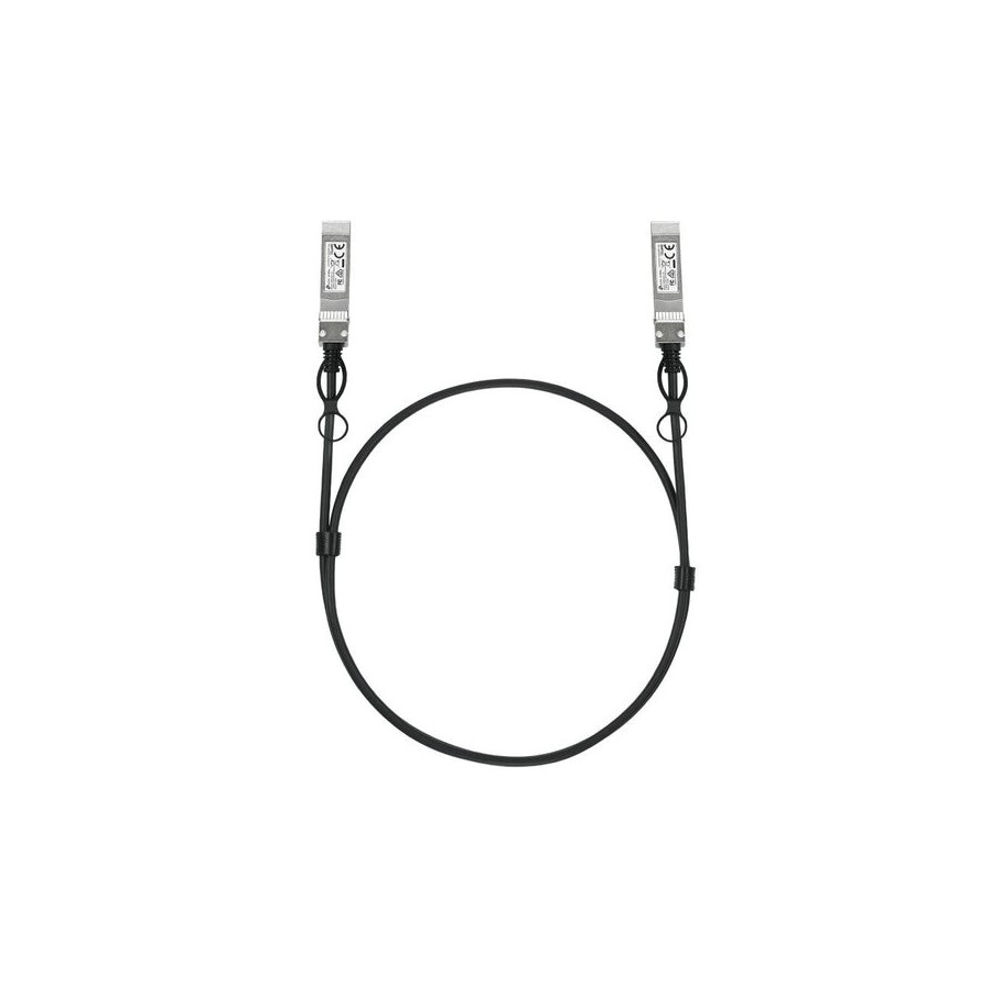 Cable tp-link omada sm6220-1m  de fibra óptica e infiniband sfp28 negro, plata