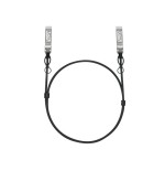 Cable tp-link omada sm6220-1m  de fibra óptica e infiniband sfp28 negro, plata