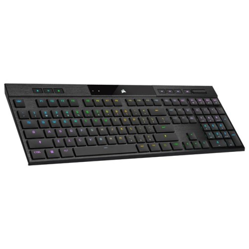Teclado inglés corsair k100 air usb + rf wireless + bluetooth qwerty negro