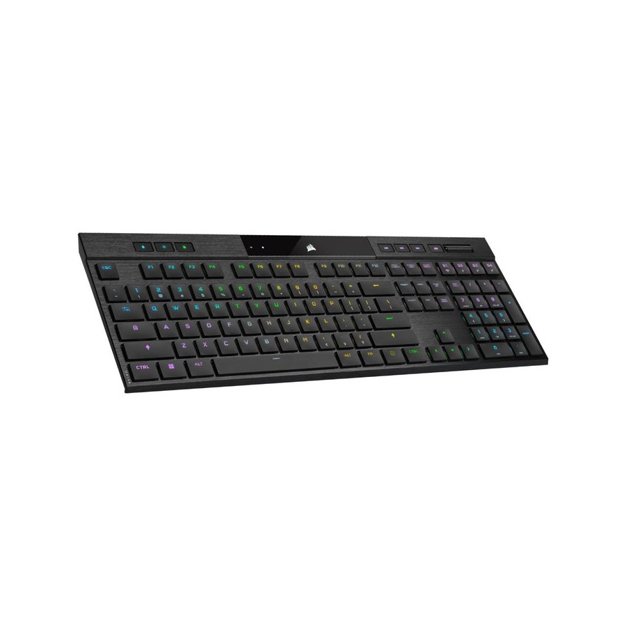 Teclado inglés corsair k100 air usb + rf wireless + bluetooth qwerty negro