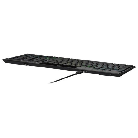 Teclado inglés corsair k100 air usb + rf wireless + bluetooth qwerty negro