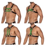 Arnés h4rness06  de pecho 4way verde talla única