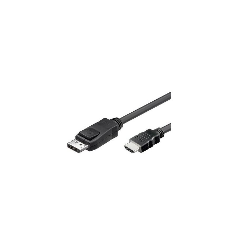Cable alcasa displayport - hdmi, 1m negro