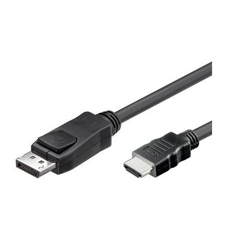 Cable alcasa displayport - hdmi, 1m negro