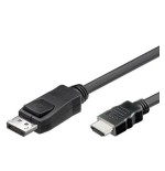 Cable alcasa displayport - hdmi, 1m negro