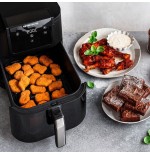 Freidora rommelsbacher frh 1700  sencillo 8 l independiente 1700 w freidora de aire caliente negro, acero inoxidable