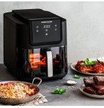 Freidora rommelsbacher frh 1700  sencillo 8 l independiente 1700 w freidora de aire caliente negro, acero inoxidable