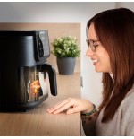 Freidora rommelsbacher frh 1700  sencillo 8 l independiente 1700 w freidora de aire caliente negro, acero inoxidable