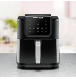 Freidora rommelsbacher frh 1700  sencillo 8 l independiente 1700 w freidora de aire caliente negro, acero inoxidable