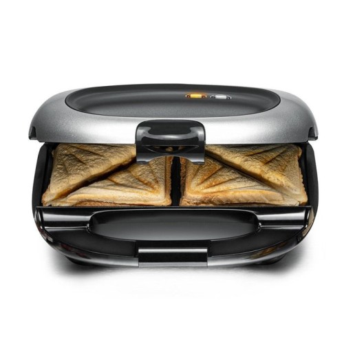 Sandwichera rommelsbacher st 1000  1000 w negro, plata