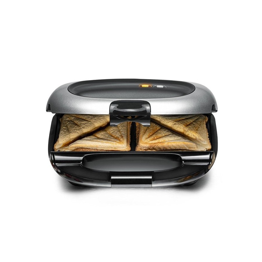 Sandwichera rommelsbacher st 1000  1000 w negro, plata