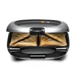 Sandwichera rommelsbacher st 1000  1000 w negro, plata