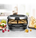 Sandwichera rommelsbacher st 1000  1000 w negro, plata