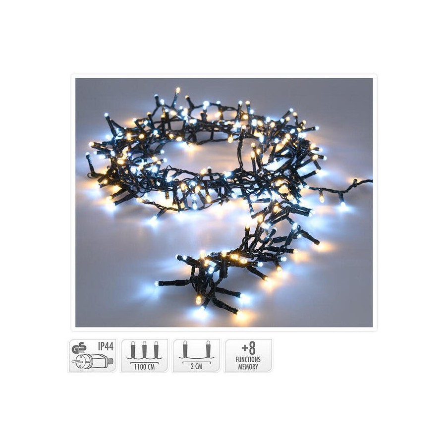 Guirnalda snake 560 leds 14m luz fria y calida
