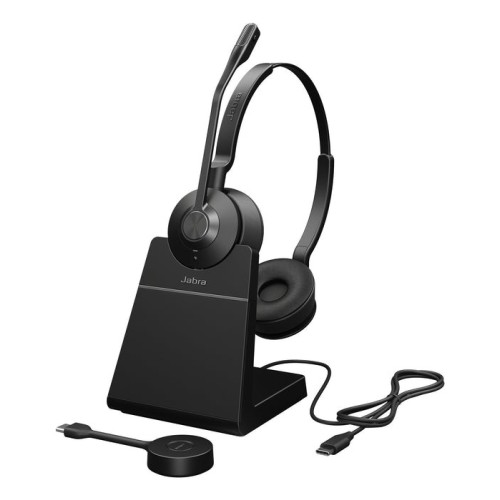 Auriculares jabra engage 55 se uc stereo usb-c incl. estación de carga
