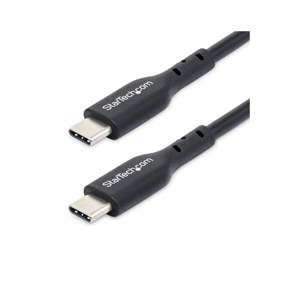 Cable startech.com 2m (6ft) usb c charging , usb-c cable, usb 2.0 type-c laptop charger cord, 60w 3a power delivery, tpe