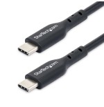 Cable startech.com 2m (6ft) usb c charging , usb-c cable, usb 2.0 type-c laptop charger cord, 60w 3a power delivery, tpe