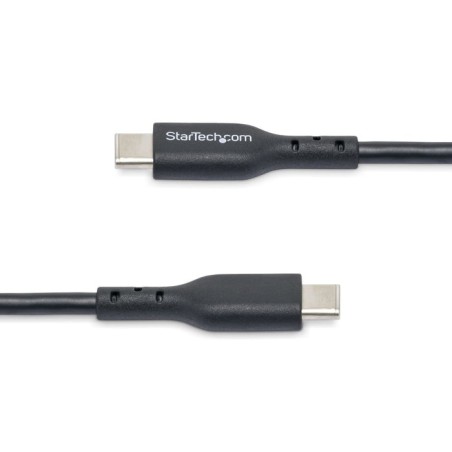 Cable startech.com 2m (6ft) usb c charging , usb-c cable, usb 2.0 type-c laptop charger cord, 60w 3a power delivery, tpe
