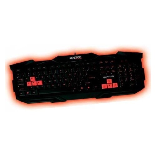 Approx teclado gaming altura teclas optomizadas 8 teclas gaming rojas