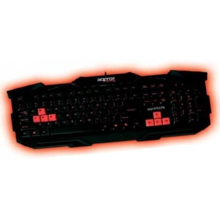 Approx teclado gaming altura teclas optomizadas 8 teclas gaming rojas