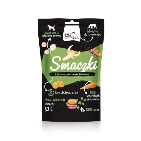 Delicia para perros  syta micha vege smaczki con boniato, zanahoria y plátano 80 g