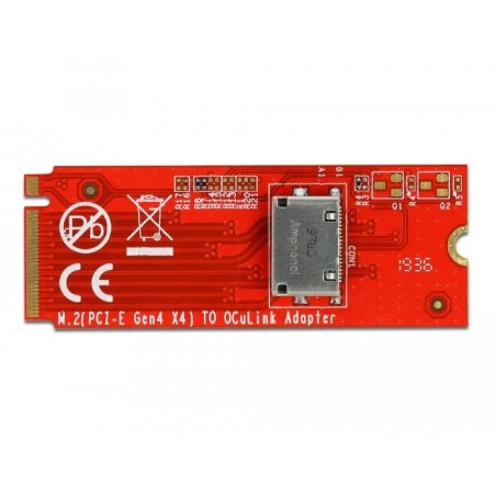 Delock m.2 key m a 1 x oculink sff-8612 convertidor, tarjeta de interfaz 64106