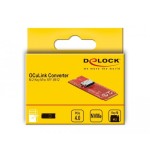 Delock m.2 key m a 1 x oculink sff-8612 convertidor, tarjeta de interfaz 64106