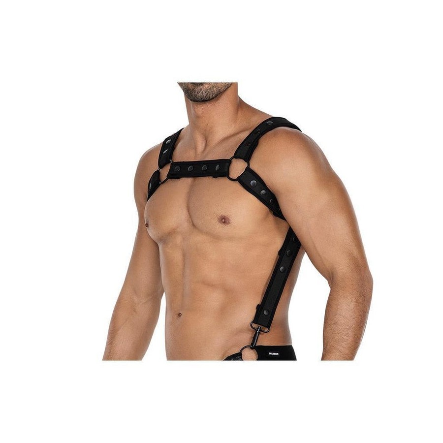 Arnés h4rness05  de pecho neon negro talla única