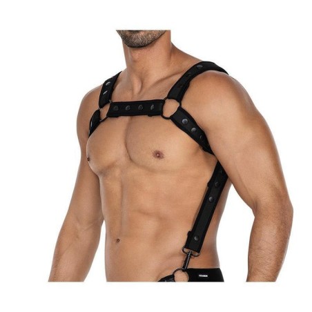 Arnés h4rness05  de pecho neon negro talla única