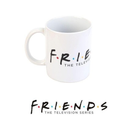 Amigos - taza de cerámica en caja de regalo 350 ml (blanco)