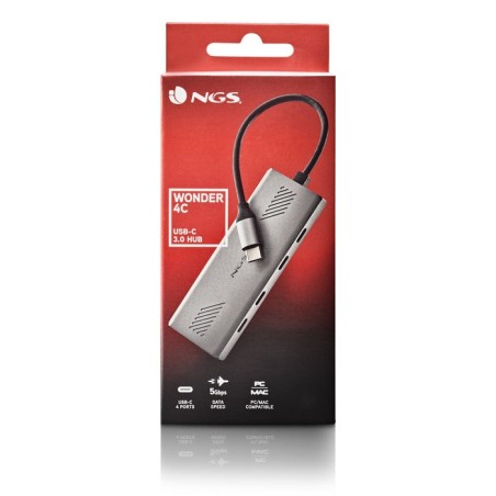 Hub usb tipo-c ngs wonder4-c 4xusb tipo-c