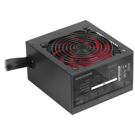 Fuente de alimentación mars gaming mpiii550p 550w ventilador 12cm