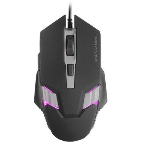 Ratón gaming mars gaming mm024 hasta 4000 dpi negro