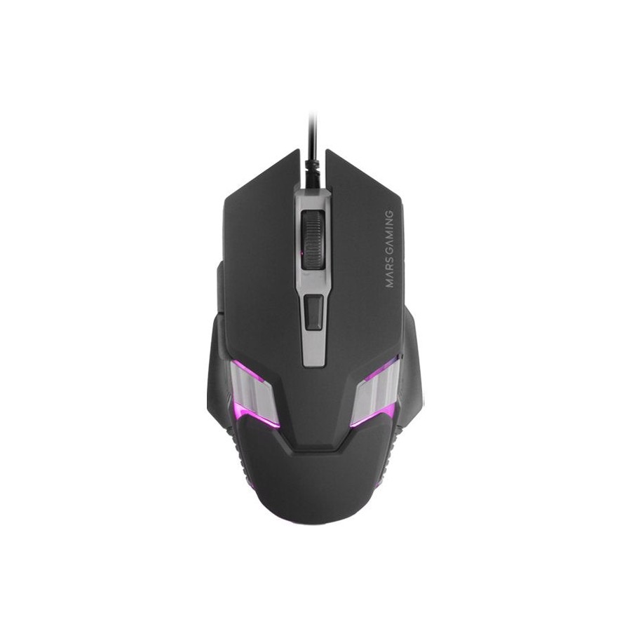Ratón gaming mars gaming mm024 hasta 4000 dpi negro