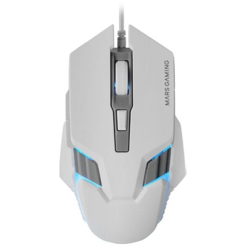 Ratón gaming mars gaming mm024 hasta 4000 dpi blanco