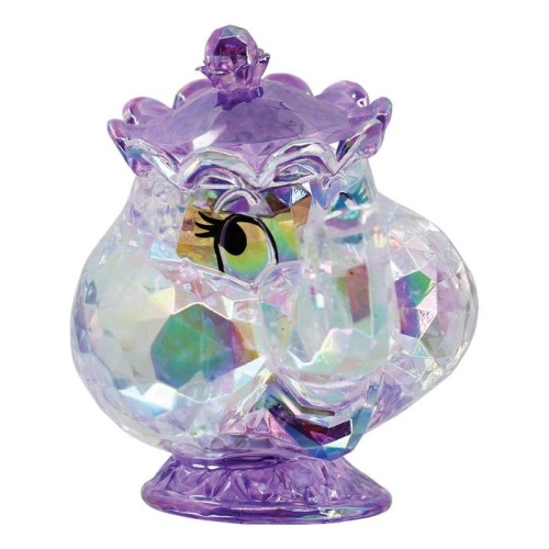 Figura acrílica enesco disney la bella y la bestia mrs. potts