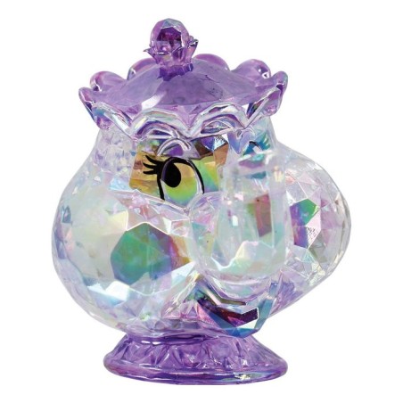 Figura acrílica enesco disney la bella y la bestia mrs. potts